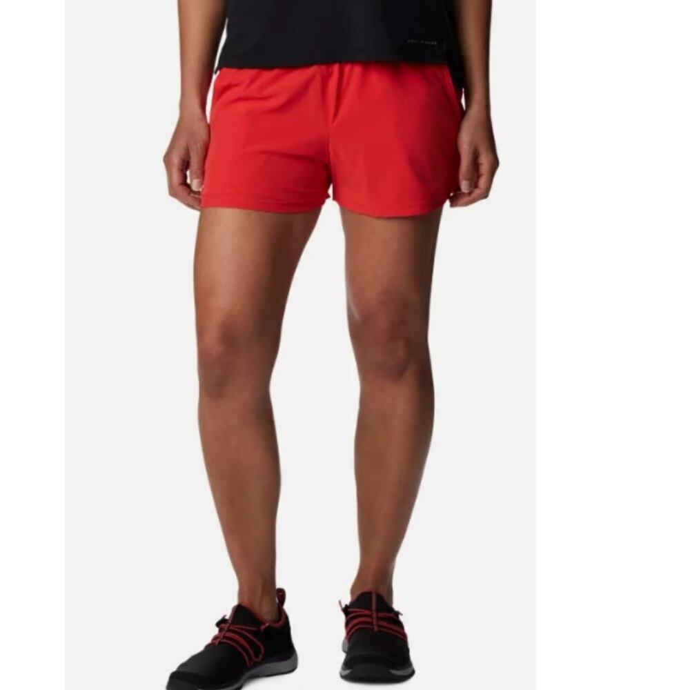 Columbia Women's Alpine Chill Red Hibiscus Shorts Size M Style AL4572